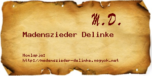 Madenszieder Delinke névjegykártya